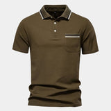 Graham - White Polo with Chest Pocket
