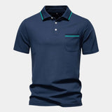Graham - White Polo with Chest Pocket
