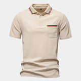 Graham - White Polo with Chest Pocket