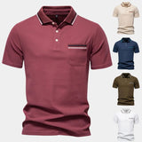 Graham - White Polo with Chest Pocket