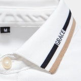Graham - White Polo with Chest Pocket