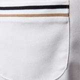 Graham - White Polo with Chest Pocket