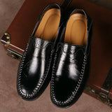 Alexandre - Classic Leather Slip-On Loafers