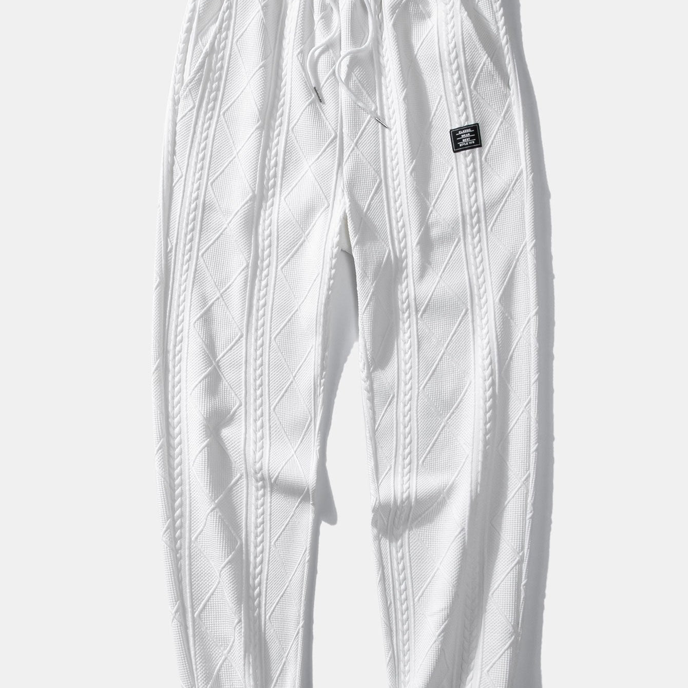 Patrick - Geometric Jacquard Joggers