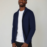 Neil - Classic Collared Knit Cardigan