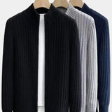 Neil - Classic Collared Knit Cardigan