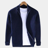 Neil - Classic Collared Knit Cardigan