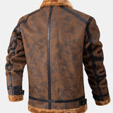 Yannick - Suede Jacket with Faux Fur Lining