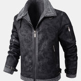 Yannick - Suede Jacket with Faux Fur Lining
