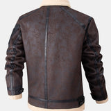 Yannick - Suede Jacket with Faux Fur Lining