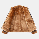 Yannick - Suede Jacket with Faux Fur Lining