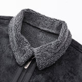 Yannick - Suede Jacket with Faux Fur Lining