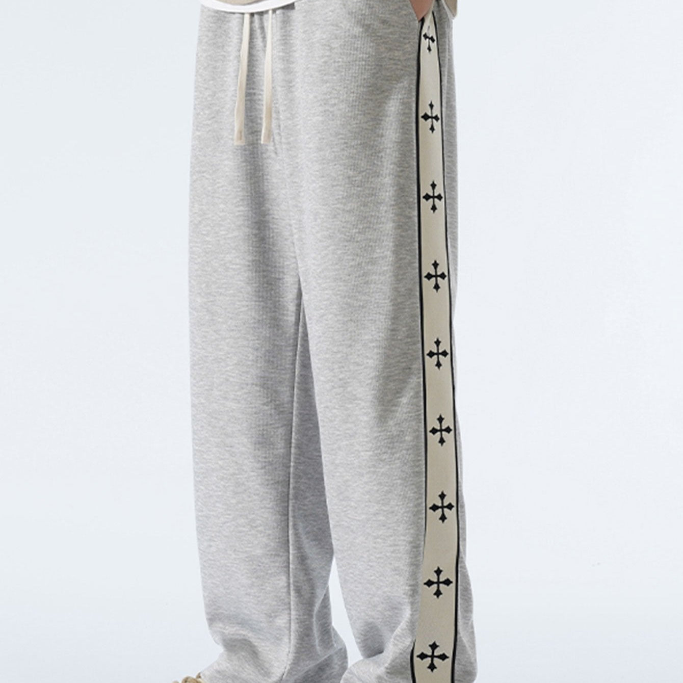Theo - Relaxed Fit Trousers with Side Stripe