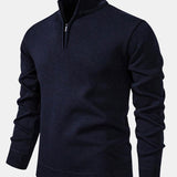 Alistair - Relaxed Fit High Neck Zip Sweater