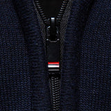 Alistair - Relaxed Fit High Neck Zip Sweater