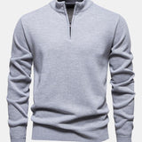 Alistair - Relaxed Fit High Neck Zip Sweater
