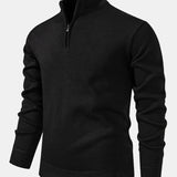 Alistair - Relaxed Fit High Neck Zip Sweater