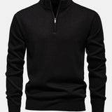 Alistair - Relaxed Fit High Neck Zip Sweater