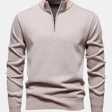 Alistair - Relaxed Fit High Neck Zip Sweater