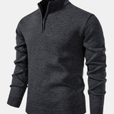 Alistair - Relaxed Fit High Neck Zip Sweater