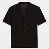 Devin - Textured Polo with Open Collar
