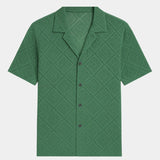 Devin - Textured Polo with Open Collar