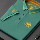 Dustin - Navy Club Stripe Polo