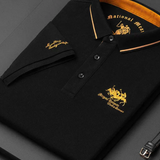 Dustin - Navy Club Stripe Polo