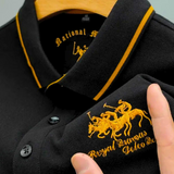 Dustin - Navy Club Stripe Polo
