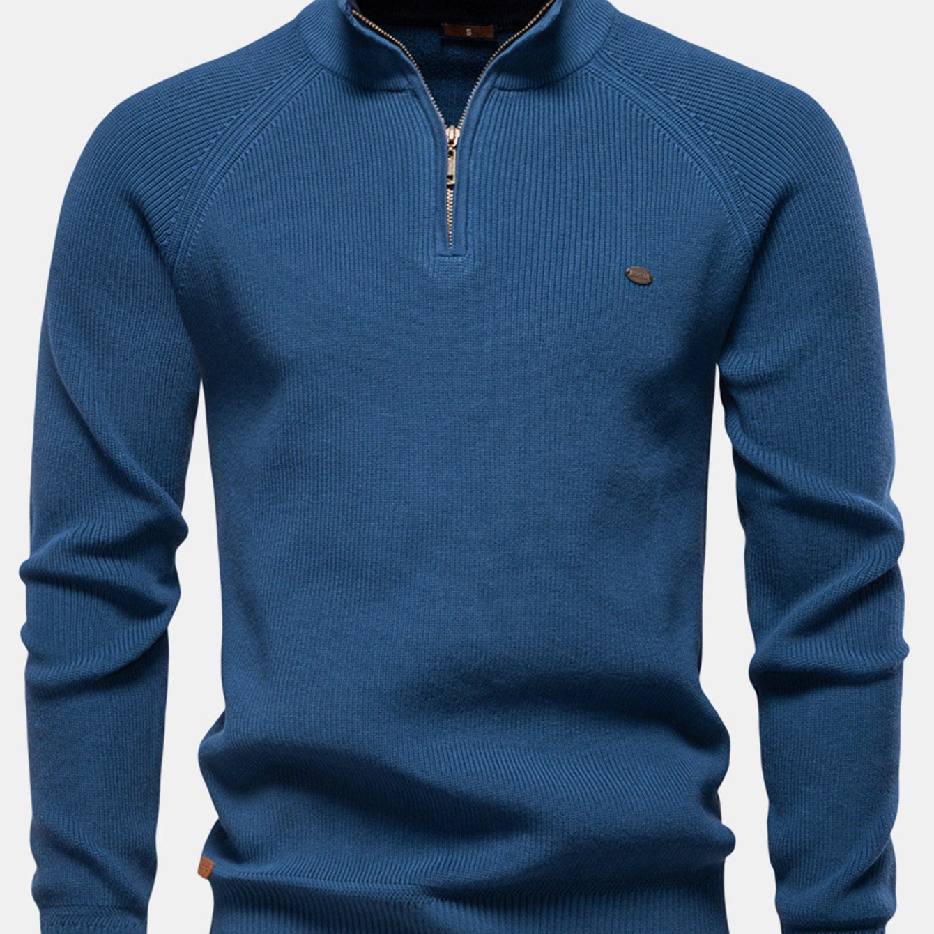 Stuart - Raglan Sleeve Quarter-Zip Sweater