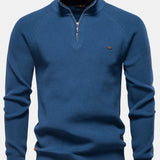 Stuart - Raglan Sleeve Quarter-Zip Sweater