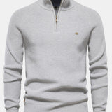 Stuart - Raglan Sleeve Quarter-Zip Sweater