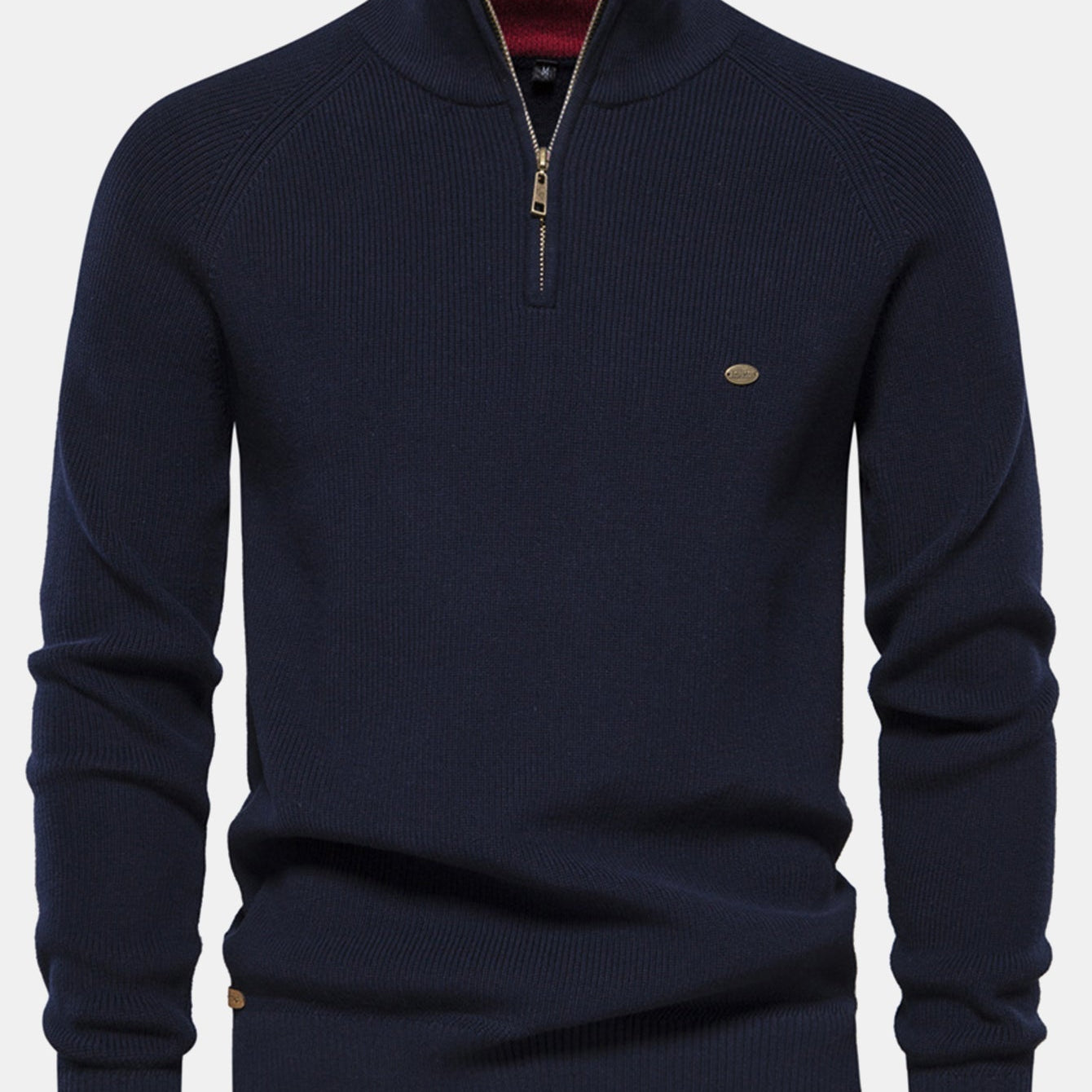 Stuart - Raglan Sleeve Quarter-Zip Sweater