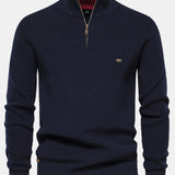 Stuart - Raglan Sleeve Quarter-Zip Sweater