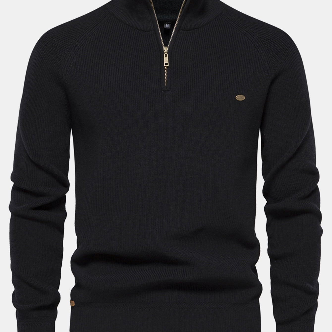 Stuart - Raglan Sleeve Quarter-Zip Sweater