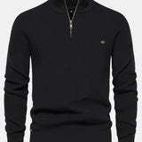 Stuart - Raglan Sleeve Quarter-Zip Sweater