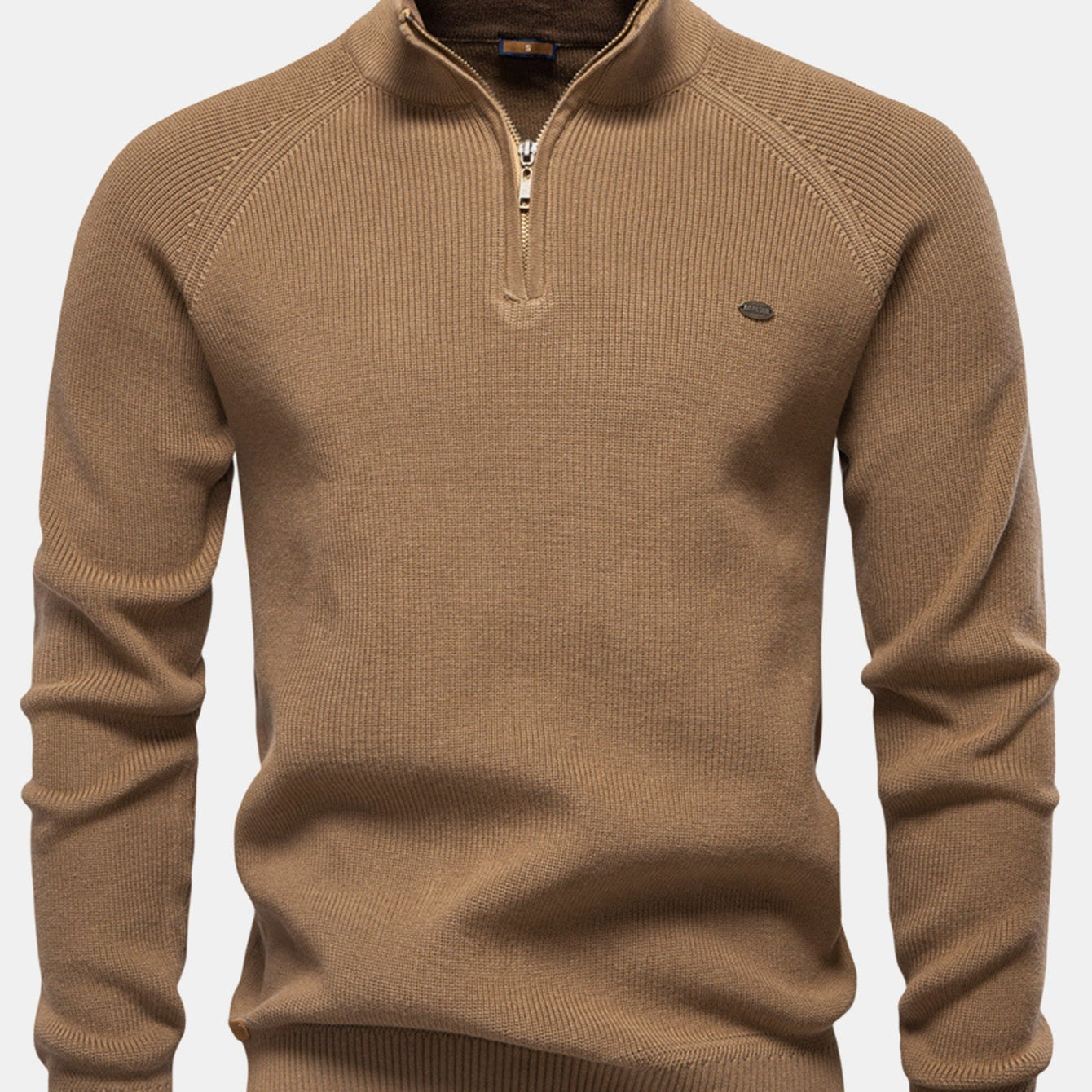 Stuart - Raglan Sleeve Quarter-Zip Sweater