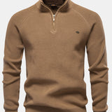 Stuart - Raglan Sleeve Quarter-Zip Sweater