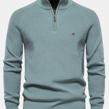 Stuart - Raglan Sleeve Quarter-Zip Sweater