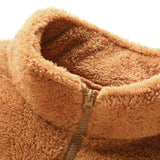 Lachlan - Teddy Fleece Mock Neck Quarter-Zip Pullover