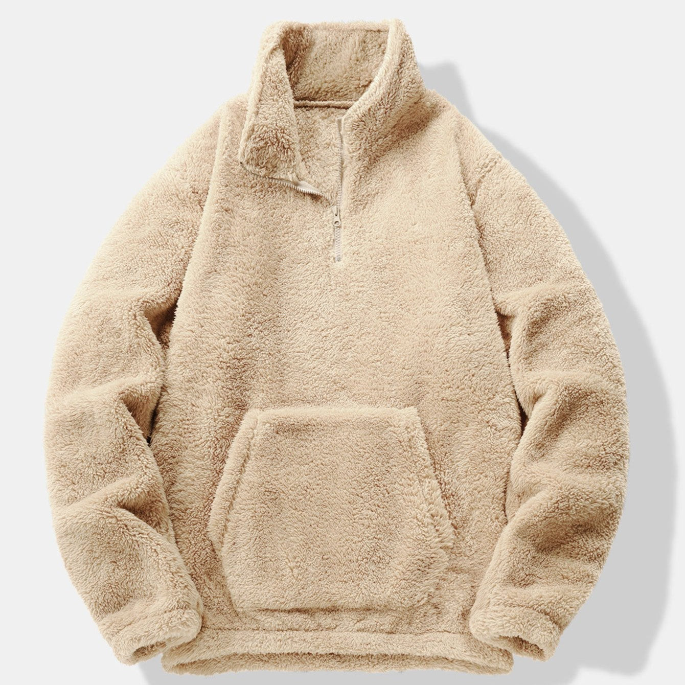 Lachlan - Teddy Fleece Mock Neck Quarter-Zip Pullover