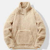 Lachlan - Teddy Fleece Mock Neck Quarter-Zip Pullover