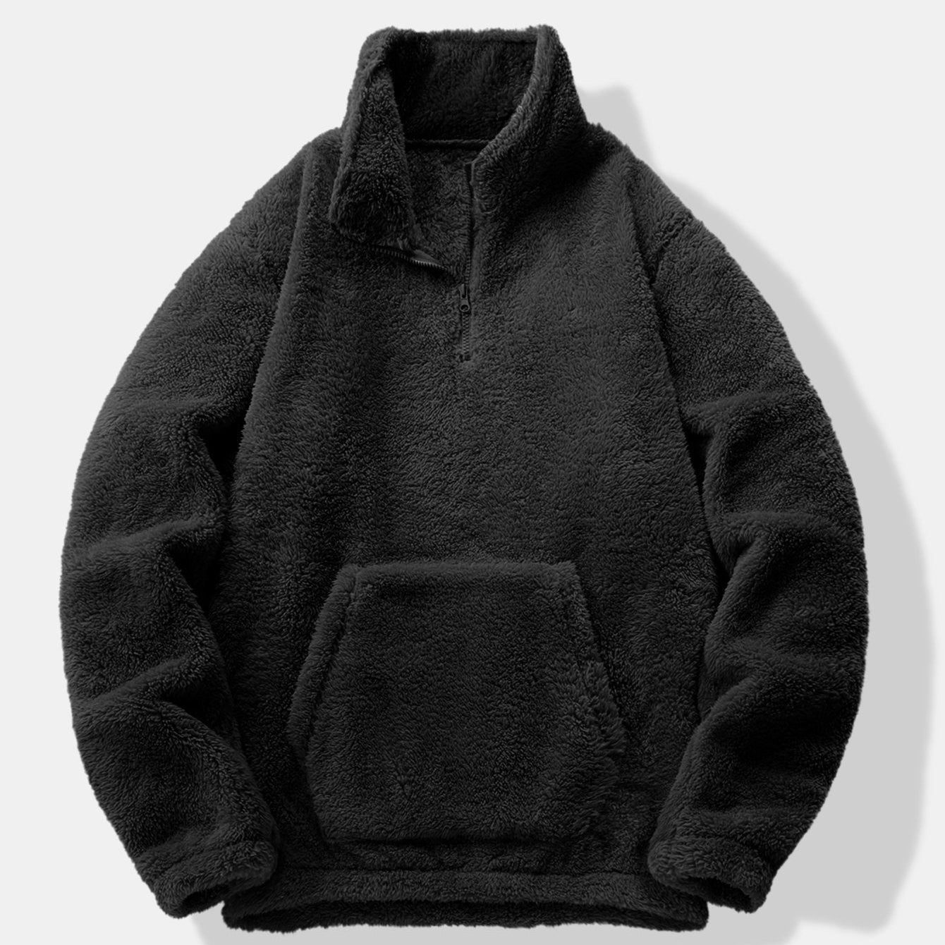 Lachlan - Teddy Fleece Mock Neck Quarter-Zip Pullover