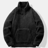 Lachlan - Teddy Fleece Mock Neck Quarter-Zip Pullover
