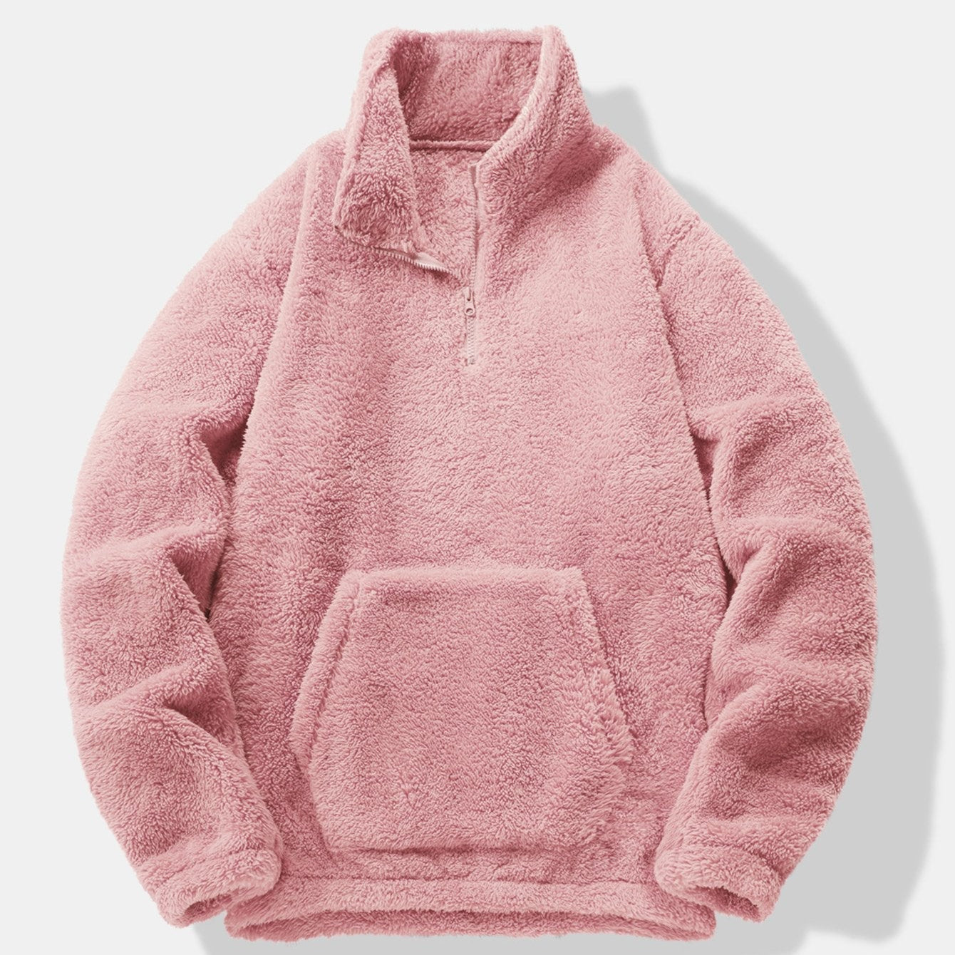 Lachlan - Teddy Fleece Mock Neck Quarter-Zip Pullover