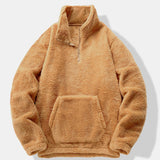Lachlan - Teddy Fleece Mock Neck Quarter-Zip Pullover