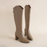 Hazel - Winter Block Heel Boots