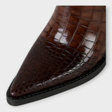 Sadie - Croc-Print Boots