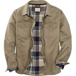 Barrett men's cotton overshirt jacket in Khaki, view 4