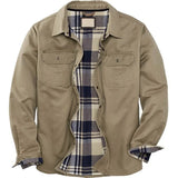 Barrett men's cotton overshirt jacket in Khaki, view 4
